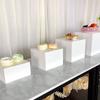 Decoración de Mesa de Postres Personalizada Soporte para Comida Fría Soporte para Pastel de Hora del Té Soporte para Snacks Cubo Acrílico Soporte para Exhibición de Comida Buffet