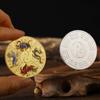 Ocho Diagramas Tai Chi Cuatro Bestias Sagradas Monedas Conmemorativas de Oro y Plata Medallas Conmemorativas de Comercio Exterior Retro Monedas Pintadas a Color Artículos de Regalo Acompañantes
