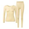 Ropa interior térmica de otoño e invierno para mujer, ropa interior de piel y músculos, camiseta interior invisible con ácido hialurónico y manga larga sin costuras para mujer