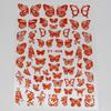Fábrica de Origen de Comercio Exterior Mariposa Hueca Estampado Dorado Mariposa Láser de Imitación Pegatinas Estilo Ins Pegatinas para Uñas Tridimensionales