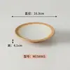 Estilo Natural Melamina Imitação Porcelana Comercial Churrasqueira Panela Quente Prato de Arroz Bonito com Design de Borda Único, Prato Redondo, Prato Retangular