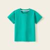 Camiseta infantil de algodão com manga curta em cores de doce para meninos e meninas nova camiseta de verão com manga curta jaqueta estilo western uma geração de cabelo