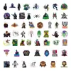 52 Piezas de Colección de Villanos de Marvel Pegatinas de Película Brillantes Pegatinas de Dibujos Animados de Película Brillante Coreana Pegatinas para Equipaje Computadora