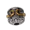 Plata del Tíbet Dos Tonos Incrustaciones Cuadradas Separadas por Cuentas Colgante Dos Tonos Pulsera Collar Colgante de Cuentas Accesorios para Joyería DIY Venta al por Mayor