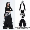 Ropa de niña para danza jazz, conjunto de actuación de street dance infantil de manga larga, ropa de práctica para niños, atuendos elegantes para niñas