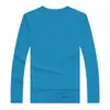 Camiseta Deportiva de Malla de Secado Rápido de Manga Larga con Cuello Redondo para Hombre Tallas Grandes para Primavera y Otoño Ropa de Entrenamiento para Correr