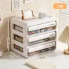 Caja de almacenamiento de escritorio, tipo cajón, transparente, para organizar papelería y artículos varios en un escritorio, organizador de escritorio de oficina, caja de almacenamiento