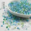 Cor mista 100 contas de diamante de cristal DIY contas soltas contas pontiagudas presilha de cabelo material para pulseira DIY colar