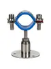 Soporte de Tubería de Acero Inoxidable 304, Ajustable con Base para Fijación de Tuberías de Alcantarillado y Gas, Abrazadera de Tubería Montada en Pared, Clip de Tubería de 6 Puntos