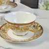 Ventas Directas Transfronterizas de Juegos de Té de Porcelana Hueso Mariposa Fanjia, Tazas y Platillos de Café para el Té de la Tarde, Tazas de Té Estilo Palacio Europeo, Recomendado para Regalar