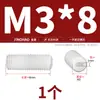 Tornillos Super para Máquina Dorados, Tornillos Plásticos Sin Cabeza, Tornillos de Fijación de Cabeza Plana, Tornillos de Fijación de Nylon, Tuercas, Arandelas M3M4
