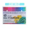 Pluma de Acuarela de Doble Punta Transfronteriza Pintura Artística Línea de Gancho Marcador de Color Bolígrafo Ecológico Graffiti Infantil Set de Pinceles de Punta Suave