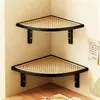 Estante de Pared, Estante Triangular, Estante de Almacenamiento Encima del Escritorio, Organizador para Libros y Papelería, Solución para Ahorrar Espacio