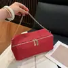 Bolsa de Maquiagem Grande Capacidade Estilo Coreano Feminina com Corrente e Brilho Fino Bolsa de Maquiagem Portátil Atacado Transfronteiriço Bolsa de Mão para Viagem