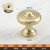 Tirador de armario de estilo francés dorado, moderno y sencillo, estilo nórdico, para puerta de armario, cajón, herraje para muebles, tirador redondo