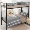 Dormitório Estudantil Unidade Escolar Cama de Solteiro Lençóis Colcha Fronha Conjunto de Três Peças Roupa de Cama Conjunto de Seis Peças Conjunto de Roupa de Cama Completo