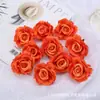 Cabeças de flores de rosa artificiais, decorações florais para bolos, decoração de casamento, adereços para arranjos de carros de casamento, enfeites de flores artificiais DIY feitos à mão