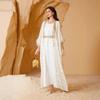 Vestido Independiente para Mujer Sw013 para Comercio Exterior Europeo y Americano, Vestido Largo Estampado en Oro de Verano