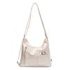 Mochila Casual Casual de Superfície Macia de Grande Capacidade Bolsa Feminina 2025 Nova Moda Ombro Mensageiro para Deslocamento