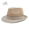 Sombreros al por mayor para personas de mediana edad y mayores, Sombreros Jazz de Verano Transpirables, Sombreros de Playa para Hombres, Sombreros de Malla Transpirables para Protección Solar