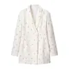 Comercio Exterior 2026 Nueva Llegada Primavera Estilo Europeo y Americano Ropa de Mujer de Moda Sexy Chica Atractiva Versátil Cuello Alto Manga Larga Chaqueta de Traje
