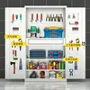 Gabinete de Herramientas de Acero Inoxidable Taller Gabinete Pesado para Herramientas y Cuchillos Gabinete de Almacenamiento de Herramientas para Reparación de Automóviles Gabinete Multifuncional con Cajones