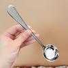 Cuchara Redonda de Acero Inoxidable Engrosada, Cuchara para Sopa de Aspecto Elegante, Cuchara para Comer y Revolver, Cuchara para Arroz Doméstica para Adultos, Cuchara