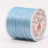 Hilo Elástico Plano de Seda de Colores 0.8mm Hilo Trenzado para Cuentas DIY Accesorios para Joyería Hilo con Cuentas Cuerda Elástica Hilo Resistente al Desgaste