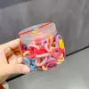 2cm Prendedores de Cabelo Coloridos Infantis Que Não Danificam o Cabelo, Estilo Argola de Toalha, Elásticos de Alta Elasticidade para Meninas, Estilo Anel de Polegar