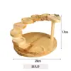 Mesa de barbacoa de madera estilo japonés paso a paso plato elevado para sashimi sushi plato de concepto artístico plato creativo para hot pot
