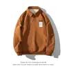 Verano Simple Estilo Japonés Versátil Moderno Juvenil Moda 2023 Nueva Camisa Polo de Manga Larga para Hombre