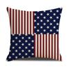 Fronha Estampada em Linho com Bandeira Americana para Sofá de Sala, Capa de Almofada para Decoração de Feriado, Fronha de Quarto, Personalizável