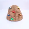 En stock Gorro de punto para niños Otoño e invierno nuevo original cochecito pequeño elegante cálido gorro de lana Versátil tocado Transfronterizo