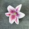 Flor Artificial com Textura de Filme 3D, Cabeça de Flor Lírio para Casamento e Decoração de Casa, Arranjo de Flores, Ornamentos de Flores Artificiais Atacado Transfronteiriço