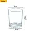 Copo de Vela Transparente, Suporte de Vela Doméstico Espessado, Recipiente de Vidro, Garrafa de Aromaterapia Atacado, Copo de Vidro, Copo Vazio, Ornamento de Fragrância