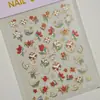Pegatinas para Uñas de Racimo Floral Estilo Chino 5D Repujadas Tridimensionales Nuevas Flores Estilo Chino Pegatinas para Uñas DIY Accesorios Sl Modelo