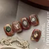 Pegatinas de Arte para Uñas Yitu Patrón de Hormiga Marco de Fotos Vintage en Relieve Estilo Otoño e Invierno Accesorios de Arte para Uñas Venta al por Mayor Yt7607