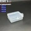 Caja Vacía de PP Transparente Zihexi Kh723, Caja de Plástico Colgable, Chinchetas sin Rastro, Caja de Embalaje para Almacenamiento de Piezas de Equipo de Pesca