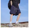 Shorts Casuales de Verano Estilo Cityboy Japonés para Hombre, Sueltos, Versátiles, Funcionales, Ropa de Trabajo, Secado Rápido, Deportivos, Color Sólido, Hasta la Rodilla