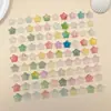Cuentas Acrílicas de Flor de Cerezo Transparentes de Color Degradado Hechas a Mano Accesorios para Joyería DIY Cuentas Espaciadoras para Pulseras Cuerda para Manualidades Cuentas Sueltas