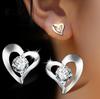 Pendientes de plata bañados en cobre para mujer, joyería de plata de moda coreana para novia, regalo de San Valentín Tanabata.