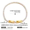 Jieding Pulsera de Tenis de Acero Inoxidable con Circonita Transfronteriza Joyería para Mujer de Acero de Titanio Europeo y Americano Pulsera de Acero de Titanio con Circonita