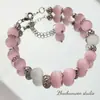 Fantasia Cool Glazed Cat's Eye Beads DIY Handmade Beaded Material Pulseira Colar Jóias Bead Acessórios