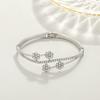 Pulseira Bracelete Popular Estilo Coreano Diário Simples Abertura por Mola Feminina Versátil Fashionável Simples