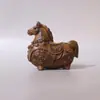 Adorno de Sándalo Morado que Atrae la Fortuna, Lindo Caballo del Zodiaco, Caballo de Madera, Amuleto de Buena Suerte para el Año del Caballo, Decoración de Escritorio que Atrae el Dinero