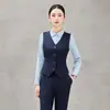 Traje de Colete Longo Feminino Outono/Inverno 2026 Uniforme Profissional Roupa de Trabalho Nova Roupa de Trabalho para Deslocamento OL Colete