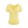 Camiseta Dopamina Estilo Francês Ombro a Ombro Manga Curta para Mulheres, Puro Desejo Garota Apimentada Ajuste Slim Petite Cintura Franzida Top Cropped