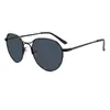 Gafas de Sol Clásicas Redondas Estilo Europeo y Americano, Modernas y Versátiles para Fotografía Callejera, Protección Solar, Unisex, Gafas de Sol Metálicas al por Mayor