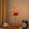 Luces Decorativas Navideñas Transfronterizas de Hierro Forjado con LEDs Nuevos, Luces de Ambiente, Luces Nocturnas de Estrella para Dormitorio, Luces de Colores