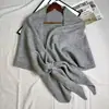Chal de Punto Cruz Mezcla de Lana Color Sólido para Primavera y Otoño, Envoltorio Cálido de Cuello y Hombro Versátil y Moderno